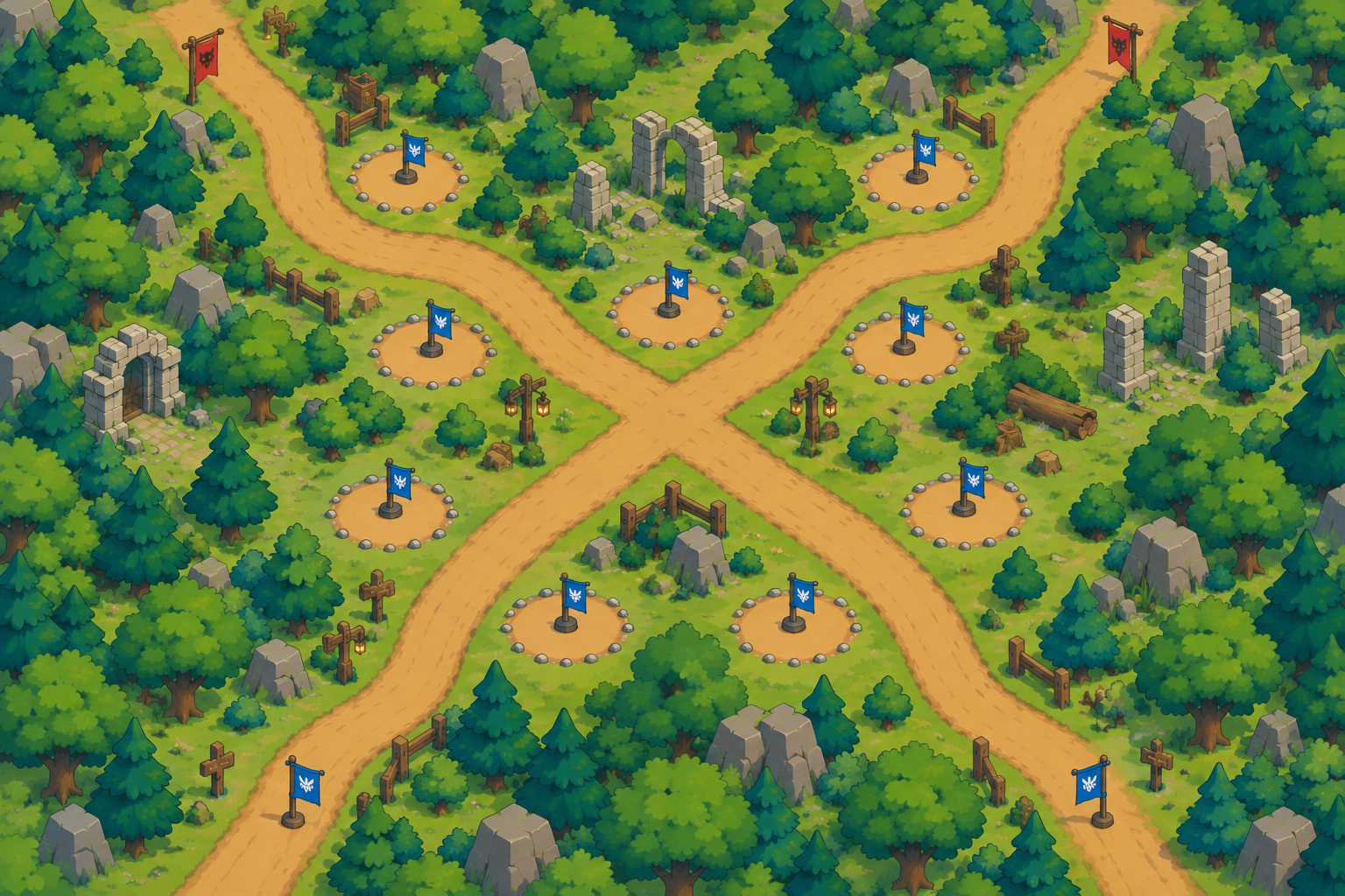 Ancient stones and crossing paths shelter the Ranger Princess’s first battle.